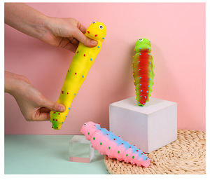 2025 Wholesale TPR EVA Cartoon Caterpillar Decompression Toys for Children's <b>Squeeze</b> Toys - Product Image 4