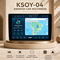 KSOY Radio mobil 16 inci Android, Radio mobil Stereo QLED nirkabel