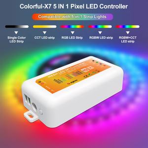 TY-X7-Zigbee Aipin 5-en-1 Contrôleur SPI numérique pour écran lumineux à pixels RGB adressables, avec contrôle de spectre musical LED et bande de pixels Zigbee 4 - Product Image 4