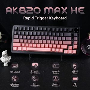 Ajazz ak820max 82 phím 3 chế độ chơi game không dây Bàn phím RGB cơ khí chơi Game bàn phím - Product Image 5