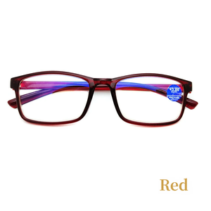 <span class=keywords><strong>Lunettes</strong></span> de lecture portables légères unisexes avec verres anti-lumière bleue, design fin, matériau PC, modèle noir 8030 - Product Image 2