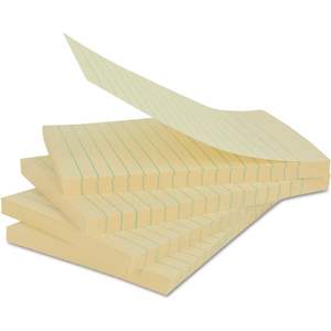 Bloc de Notas Autoadhesivas Universal 35673, Rayadas, 4 x 6, Amarillas, 100 Hojas (Paquete de 12), Bloc de Notas Magnético de PET, Bonito y Práctico para Uso en Oficina - Product Image 4