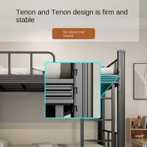 Nuevo diseño de muebles de metal para el hogar para el dormitorio barato <span class=keywords><strong>Super</strong></span> cama individual - Product Image 3