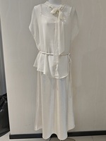 Nouvelle Collection Été 2026 : Ensemble Deux Pièces Femme Vintage en Chiffon Uni – Blouse et Robe Nuisette