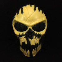 Masques effrayants, masque CS en PVC personnalisable, unisexe, Halloween, paintball, airsoft, masque de crâne de l'armée de la jungle
