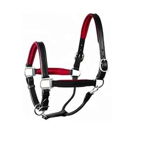 Cabestro de nailon duradero para caballo con narigueña de cuero acolchado suave y herrajes de aleación para el cuello, tipo cuerda - Product Image 1