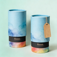 Boîte en papier kraft écologique recyclable avec logo personnalisé de luxe en vente chaude pour l'emballage des grains de café