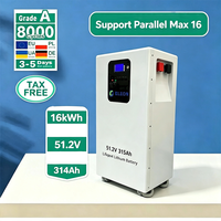 Solution tout-en-un : système solaire 51,2 V 16 kWh avec batterie 15 kW et module solaire pour balcon, système d'énergie solaire pour la maison