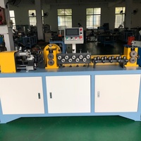 Machine semi-automatique de coupe et de redressage de tubes en acier inoxydable CNC pour échangeur de chaleur d'évaporateur de machine à glaçons
