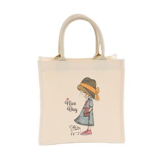 Custom Portable Patterned <b>Large</b> Cotton <b>Canvas</b> Cosmetic <b>Bag</b>, Women's Toiletry Beauty Travel Organizer Makeup Pouch <b>Bags</b> - Product Image 1
