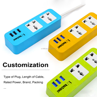 Stop Kontak Ekstensi Daya Dengan 2 Soket Universal Combo 3 Port USB Stop Kontak Ekstensi Daya