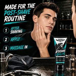 Lotion et <span class=keywords><strong>Baume</strong></span> <span class=keywords><strong>Après</strong></span>-<span class=keywords><strong>Rasage</strong></span> Hydratants et Nourrissants pour Hommes – Protection Cutanée Intense pour Peaux Sèches – Fournisseur OEM pour Salons de Coiffure - Product Image 1