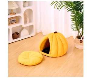 <span class=keywords><strong>Cama</strong></span> para Gatos con Diseño de Calabaza, para las Cuatro Estaciones, Cálida, Artículos para el Hogar de Mascotas, Venta al Por Mayor Directa de Fábrica, Compatible con OEM - Product Image 5