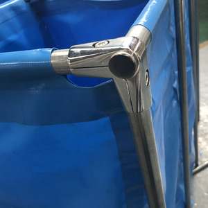 Estanque de tela plegable para peces con estructura metálica para acuicultura y uso como piscina - Product Image 3
