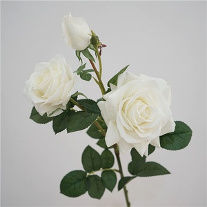 Ibisco a 3 teste rosa da interno per matrimonio floreale con <span class=keywords><strong>fiori</strong></span> artificiali idratanti per <span class=keywords><strong>fiori</strong></span> artificiali per <span class=keywords><strong>prato</strong></span> - Product Image 2