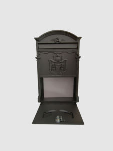 मेलबॉक्स वॉल माउंट, बड़ी क्षमता लॉकेबल मेलबॉक्स, घरेलू सजावटी के लिए विंटेज धातु मेलबॉक्स, सुरक्षा फांसी काले मेलबॉक्स - Product Image 5