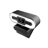 Kamera Web Komputer Havit Hv-Hn24G 720P Riduzion Rumor Live Beauty Webcam Dengan Lampu Ring
