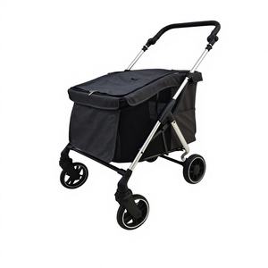 마마고 303 접이식 방수 4륜 애완동물 트롤리 (소형견, 고양이용) - 휴대용, 경량, 대용량, 세탁 가능, 기내 반입 가능 - Product Image 1