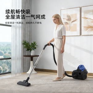 Handheld <b>Vacuum</b> Cleaner 8806 Electric <b>Portable</b> Dual Use For Home And Car Cleaning With Antistatic Floor Brush - Product Image 1