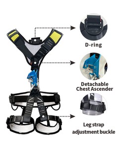 <span class=keywords><strong>Harness</strong></span> Pendakian Dada Lima Titik Bersertifikasi CE, Dapat Disesuaikan, Nyaman, Bahan Poliester, Perlengkapan Penyelamatan Luar Ruangan, Sabuk Pengaman - Product Image 5
