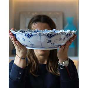 Per ciotole Insalatiera blu scanalate - Product Image 1