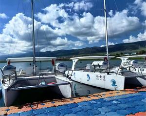 Catamaran à voile de luxe en fibre de verre 10m*4.9m avec moteur 1*90HP pour divertissement en haute mer, pêche, tourisme et excursions - Product Image 3