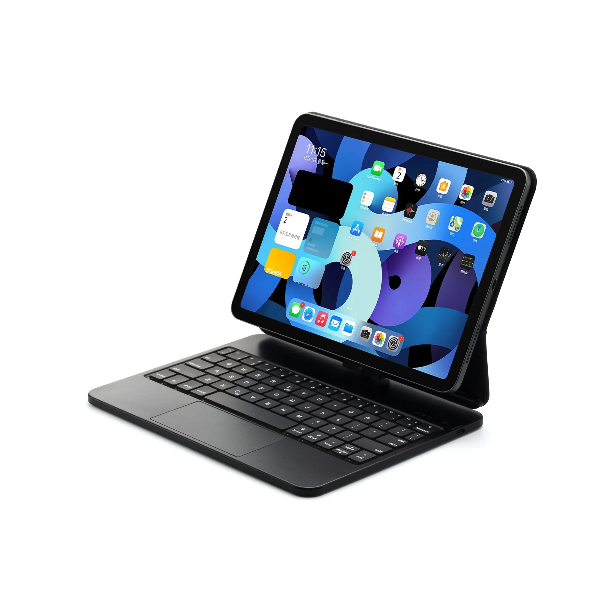 Умная Беспроводная Волшебная клавиатура с вращением на 360 градусов для iPad Pro, 12,9 дюймов, Bluetooth, Magic Trackpad, чехол для клавиатуры с подсветкой