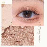 Palette de fards à paupières personnalisée quatre couleurs, marque privée, couleurs terre, sans poudre volante, fini nacré et mat, couleurs vives, maquillage des yeux