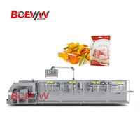 Machine d'emballage automatique HFFS pour sachets et pochettes Doypack 40-80 ppm pour aliments, chips de banane, mangues, fruits secs, myrtilles lyophilisées