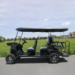 Rifornimento della fabbrica 5kW 4 + 2 sedile posteriore elettrico Golf Cart Club Car con misuratore professionale