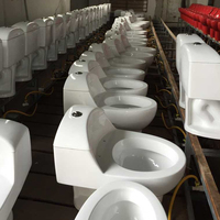 Sanitaires sud-américains, sanitaires de salle de bain modernes et bon marché, WC en céramique blanche, ensemble de toilettes, une seule pièce, inodoro