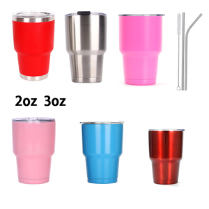Logo personnalisé Termos 2oz 3oz mini bouteilles d'eau en acier inoxydable tasses gobelets verre à liqueur 5oz 7oz 4oz 6oz Cocktail bière - Product Image 2