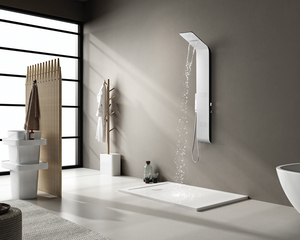 Panel de <span class=keywords><strong>Ducha</strong></span> de Pared con Cabezal de <span class=keywords><strong>Ducha</strong></span> de un Solo Control, Estilo Cascada, Jets de Spa, Lluvia, en <span class=keywords><strong>Torre</strong></span> de <span class=keywords><strong>Ducha</strong></span> Resistente A217 para Uso en Hoteles - Product Image 1