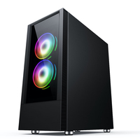 Boîtier PC de jeu SAMA, vente chaude, façade en verre trempé, vente en gros, boîtier d'ordinateur vide, tour moyenne, boîtier ATX