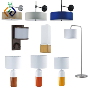 Comodità locanda sorgere e brillare camera da letto accanto a luci Hotel lampade da tavolo Decorative in resina <span class=keywords><strong>marrone</strong></span> rosso con <span class=keywords><strong>paralume</strong></span> in lino - Product Image 6