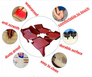 Accessori Interni Tappetini per <span class=keywords><strong>Auto</strong></span> <span class=keywords><strong>da</strong></span> <span class=keywords><strong>Donna</strong></span> Personalizzati 3D/5D/6D/7D/9D in Pelle e Gomma Prodotti in Cina all'Ingrosso - Product Image 5