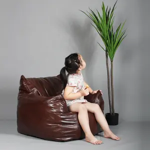 Modern Lounge Single Living Room Small Tatami Detachable Pu Leather Lazy Sofa Chair For Kids