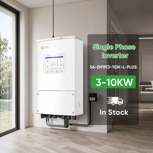 ระบบโซลาร์เซลล์ไฮบริดเฟสเดียว 3kW 5kW 6kW 8kW 9kW 10kW IP66 สำหรับใช้ในบ้าน S6-EH1P(3-8)K-L-PLUS 6kw ไฮบริดโซลาร์เซลล์ - Product Image 1