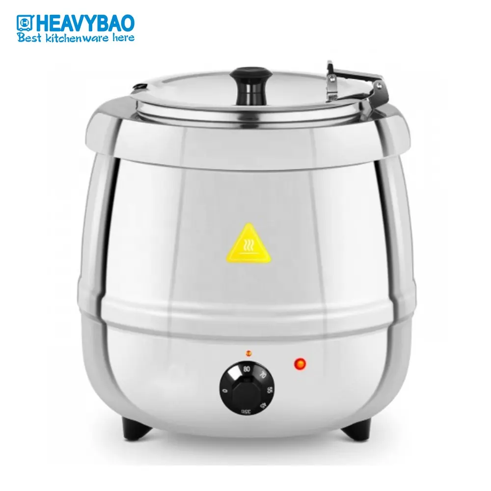 Heavybao جودة عالية معدات بوفية الطعام الفولاذ المقاوم للصدأ التدفئة غلاية الحساء الاحترار وعاء المرجل للفندق مطعم