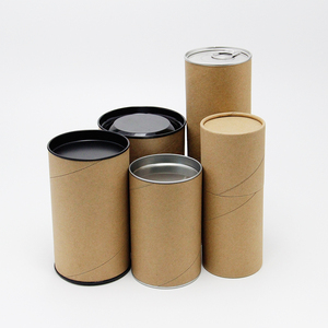 Giấy Có Thể <span class=keywords><strong>Pop</strong></span> <span class=keywords><strong>Top</strong></span> End Nắp Cấp Thực Phẩm Giấy Canister Sinh Thái Thân Thiện Kraft Vòng Paaging - Product Image 6