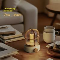 Lampe de table vintage unique pour la décoration de la chambre, contrôle progressif, rechargeable, lampe de chevet LED pour l'extérieur, lumière de nuit