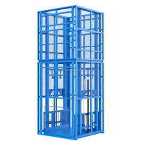 Elevador de Carga Vertical Hidráulico Eléctrico con Control Remoto Personalizado para Almacén, de 500 kg a 5 Toneladas