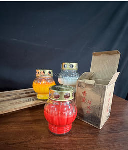 Lámpara de vela perfumada a prueba de viento de planta natural, vela conmemorativa de oración de cementerio, vela religiosa, tarro de vela - Product Image 5