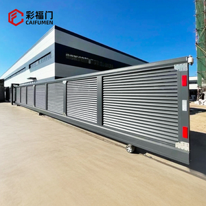 Nhẹ tự động kính thiên văn cửa trượt công nghiệp hợp kim nhôm lối vào cho công ty thương mại sân hoặc công viên - Product Image 5