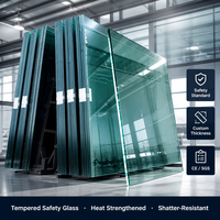 Verre trempé sur mesure 4mm 5mm 6mm 8mm 10mm 12mm 15mm 19mm, verre de sécurité renforcé pour la construction architecturale, industrielle et de bâtiments