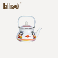 Bouilloire à thé émaillée de style arabe, pot émaillé en forme de poire anti-fuite, bouilloire à thé