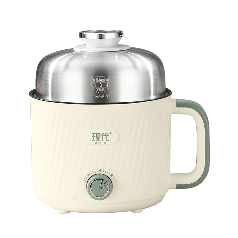 สีเบจ/หม้อเดี่ยว+พร้อมฝาสแตนเลส