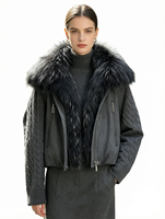 Nouvelle doudoune courte réversible pour femme, en duvet de canard blanc véritable, avec manches tissées, épaisse, chaude et imperméable, idéale pour l'hiver.