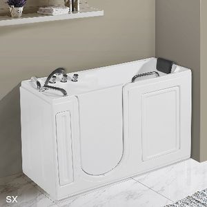 Bañera Modelo DORIS de 133.4 cm de Largo con Panel Lateral Izquierdo Cerrado para Personas Mayores - Product Image 1