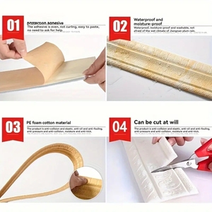 Bordatura Decorativa 3D in Schiuma Autoadesiva <span class=keywords><strong>per</strong></span> <span class=keywords><strong>Pareti</strong></span> e Cornici Porta - Product Image 2
